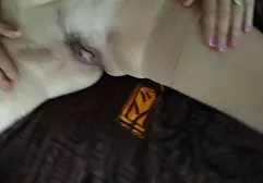 一个白发男子zhahaet年轻的辫子