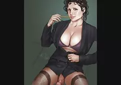 年轻的美女和一位电视明星在床上